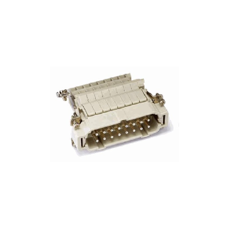Insert HE AV, Raccordement à vis, mâle, 16 pin, 16A, Polycarbonate, 16B|32B 